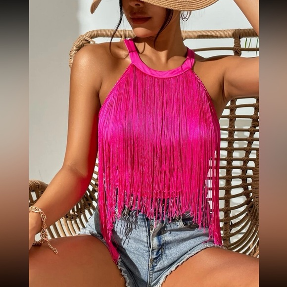 Bohemian Style Fringe Top - Picture 1 of 2